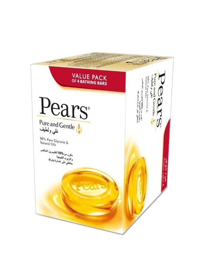 بيرز إجاص صابون نقي ولطيف عبوة من 4 قطع 125 جرام - Image 1