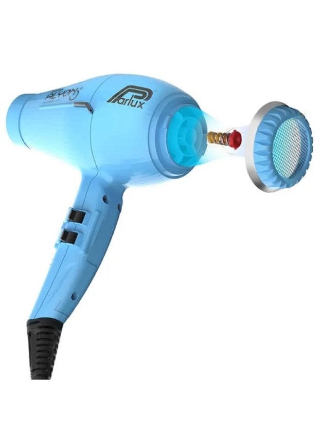 Parlux ALYON Hair Dryer Air Ionizer Tech [European Plug 220V] Blue 1unit - Image 3