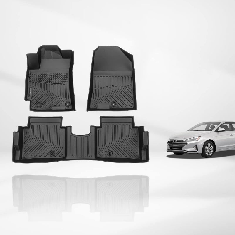 KELCSEECSÂ® Floor Mats & Cargo Liner Custom for Ford Edge 2015-2024 & Ford Edge ST 2019-2024 All Weather Protection TPE Floor Liners Front& Rear Row Full Set Accessories Black - Image 1