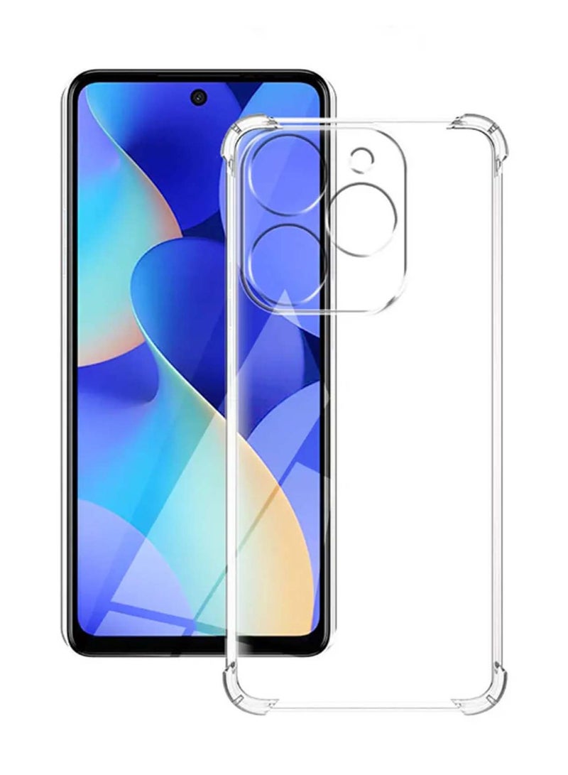 Techie جراب شفاف رفيع للغاية من مادة TPU لهاتف Infinix Smart 8، مقاوم للصدمات ومضاد لبصمات الأصابع، غطاء خلفي شفاف واقٍ - Image 2