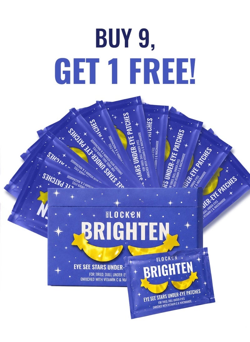 LOCKEN BOX OF 10 BRIGHTEN Under-Eye Patches | Eye see Stars - Image 1