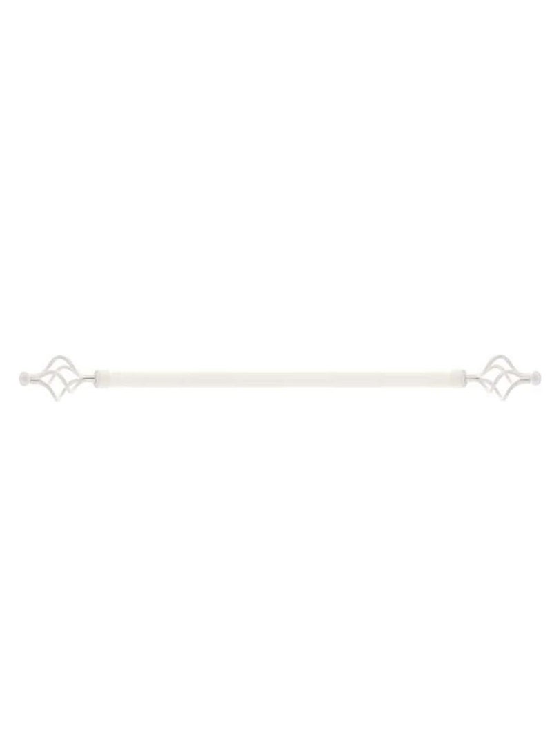 DubaiGallery Roman Pole Style Heavy Duty Luxury Extendable Curtain Rod, Metal Single Rod Finials Decorative End Window Treatment Rod Drapery Rod  - Image 1