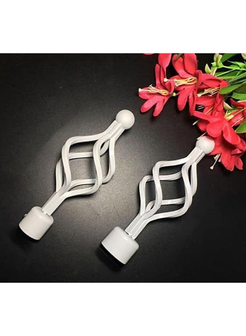 DubaiGallery Roman Pole Style Heavy Duty Luxury Extendable Curtain Rod, Metal Single Rod Finials Decorative End Window Treatment Rod Drapery Rod  - Image 4