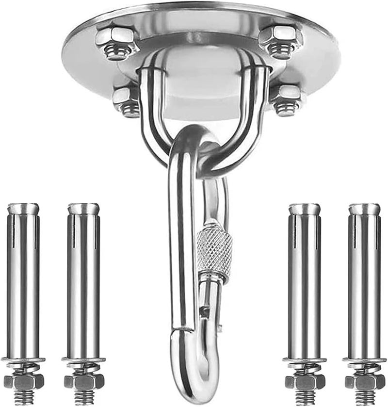 خطاف سقف من الفولاذ المقاوم للصدأ 304 لتعليق الأرجوحة وتمارين الجيم ومعدات التعليق الجوي، قطعة واحدة - Image 2