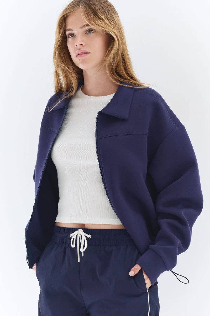 H&M Zip-through scuba sweatshirt