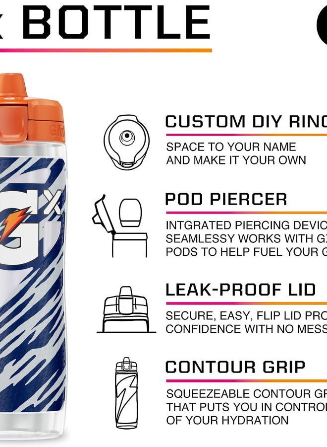 Gatorade Gx NFL Non-Slip Squeeze Bottles, 30 fl oz, Gx Hydration System - Image 3