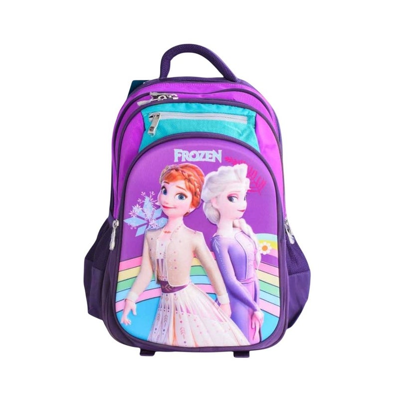 حقيبة فروزن انا والسا المدرسية 16.5 بوصة - بنفسجي - 992