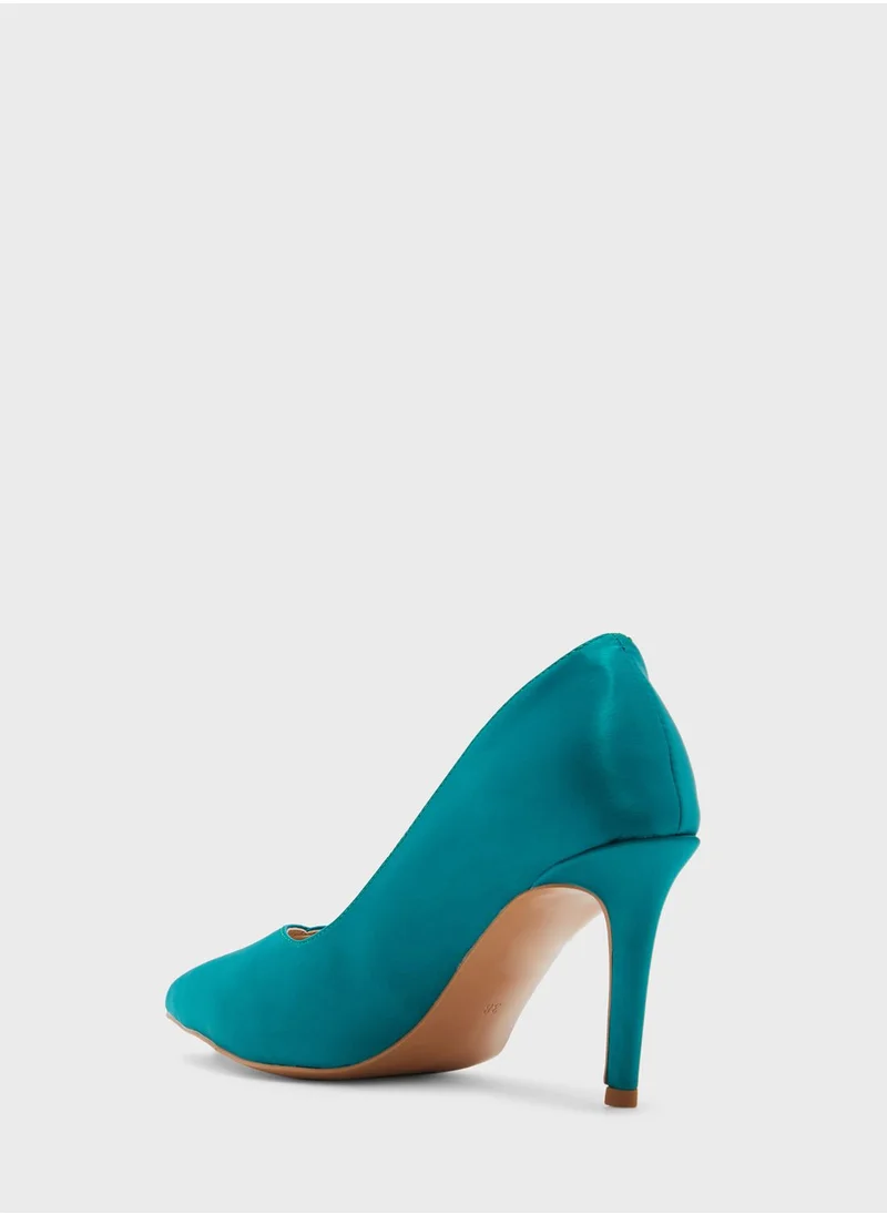 Khizana Diamante Colour Block Pointed Pump