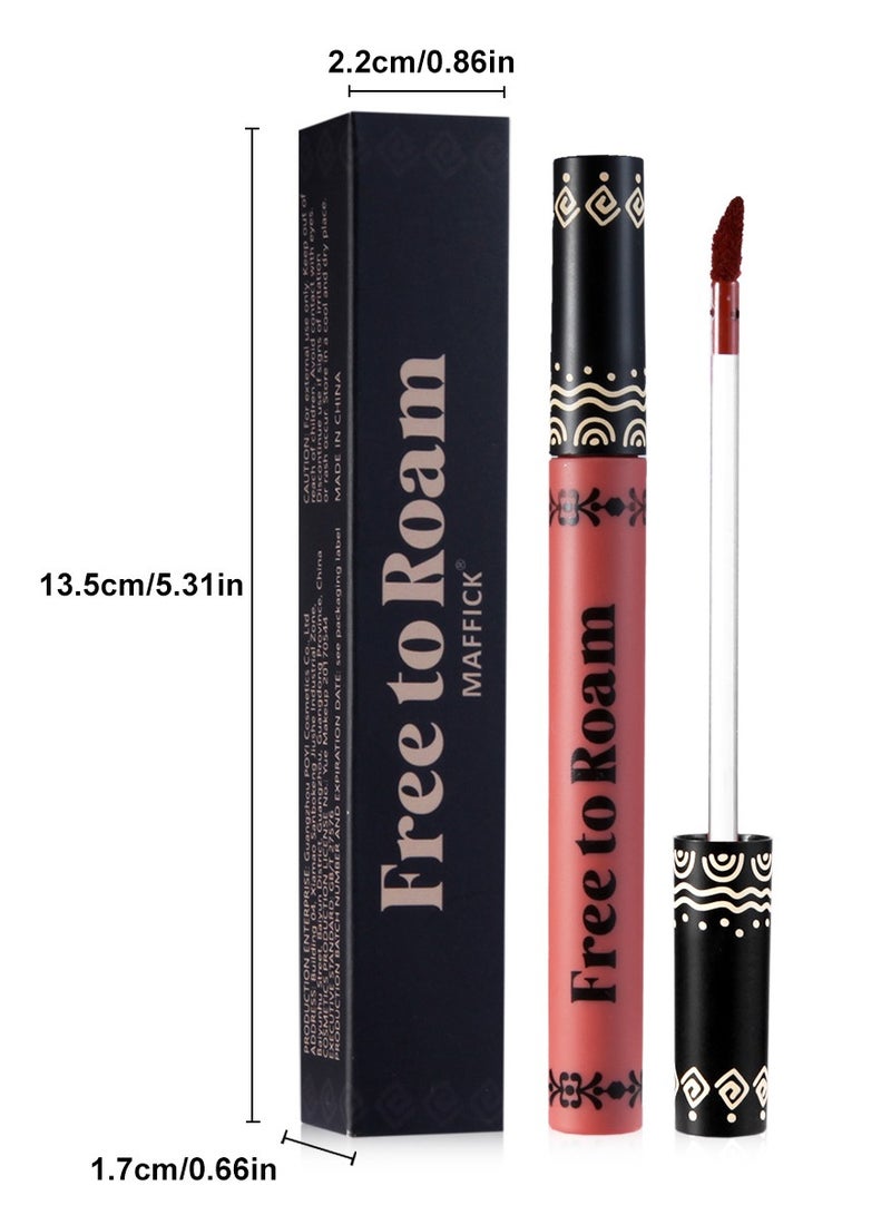maffick Maffick Lip Glaze Liquid Lipstick: Long-lasting, Non-sticking, Waterproof Lip Gloss Set for Free Romantic Expression  - Image 5