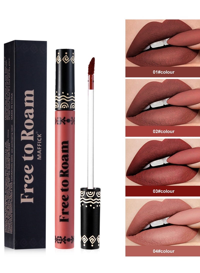 maffick Maffick Lip Glaze Liquid Lipstick: Long-lasting, Non-sticking, Waterproof Lip Gloss Set for Free Romantic Expression  - Image 2