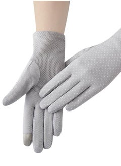 SFMW Pair Women Sun Protective UV Protection Summer Sunblock Touchscreen Gloves for Driving Riding  - Image 2