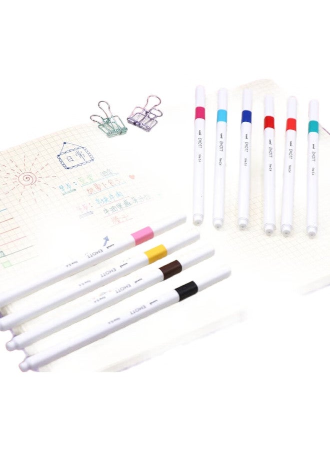 Uni أقلام ماركر فلووريسنت من ميتسوبيشي (يوني)، أقلام رسم دفتر الواجبات الطلابية، أقلام ملونة قائمة على الماء، أقلام تحديد ملونة قائمة على الماء، مجموعة 10 ألوان رقم 2، مجموعة من 10 ألوان - Image 2
