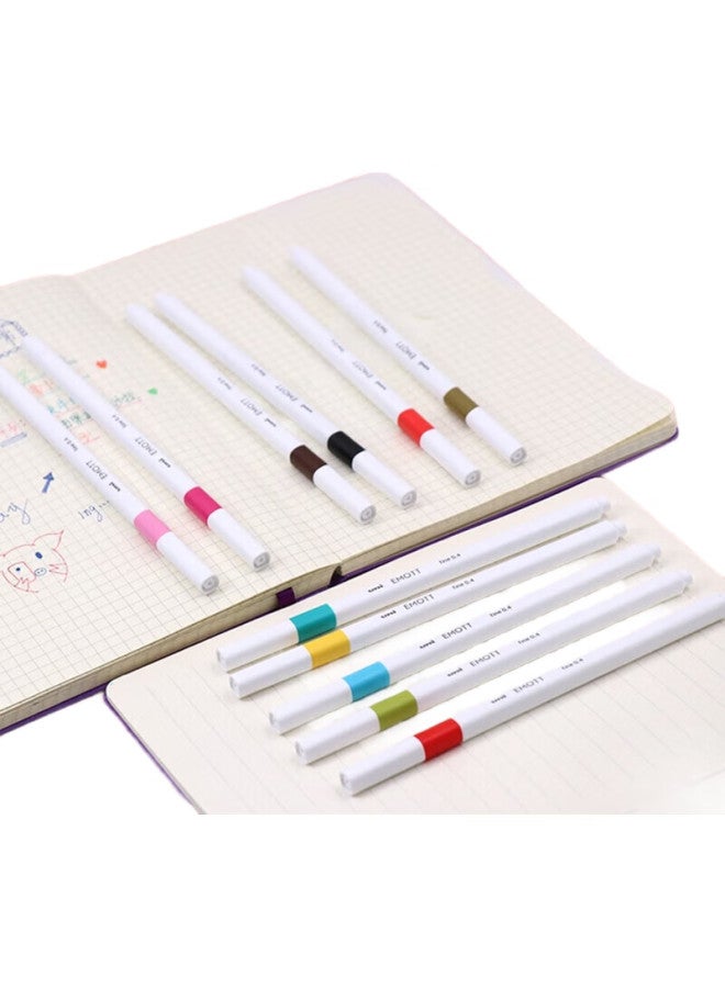 Uni أقلام ماركر فلووريسنت من ميتسوبيشي (يوني)، أقلام رسم دفتر الواجبات الطلابية، أقلام ملونة قائمة على الماء، أقلام تحديد ملونة قائمة على الماء، مجموعة 10 ألوان رقم 2، مجموعة من 10 ألوان - Image 3