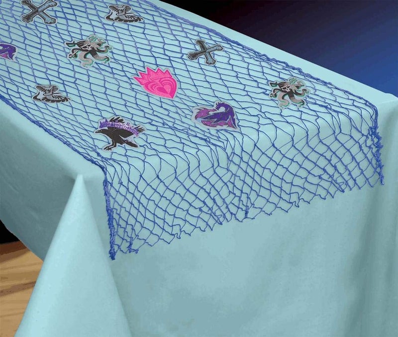 Disney Descendants 3 Fish Net Table Runner - 50" x 65", 1 Kit - Image 2