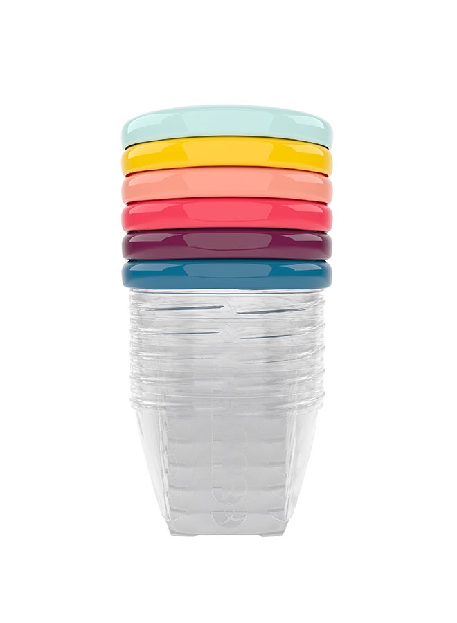 babymoov Pack of 6 Babybols 180 Ml X6, Airtight Food Storage Containers, Bpa - Free, Leak Proof, Stackable, Microwave And Freezer Safe , Reusable - Image 1