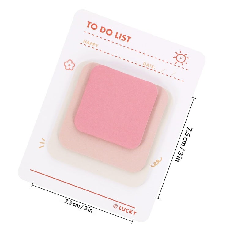 4 Colors Tearable Memo Tabs Adhesive Note Pads Compact Page Markers For School Office Organization - Image 3