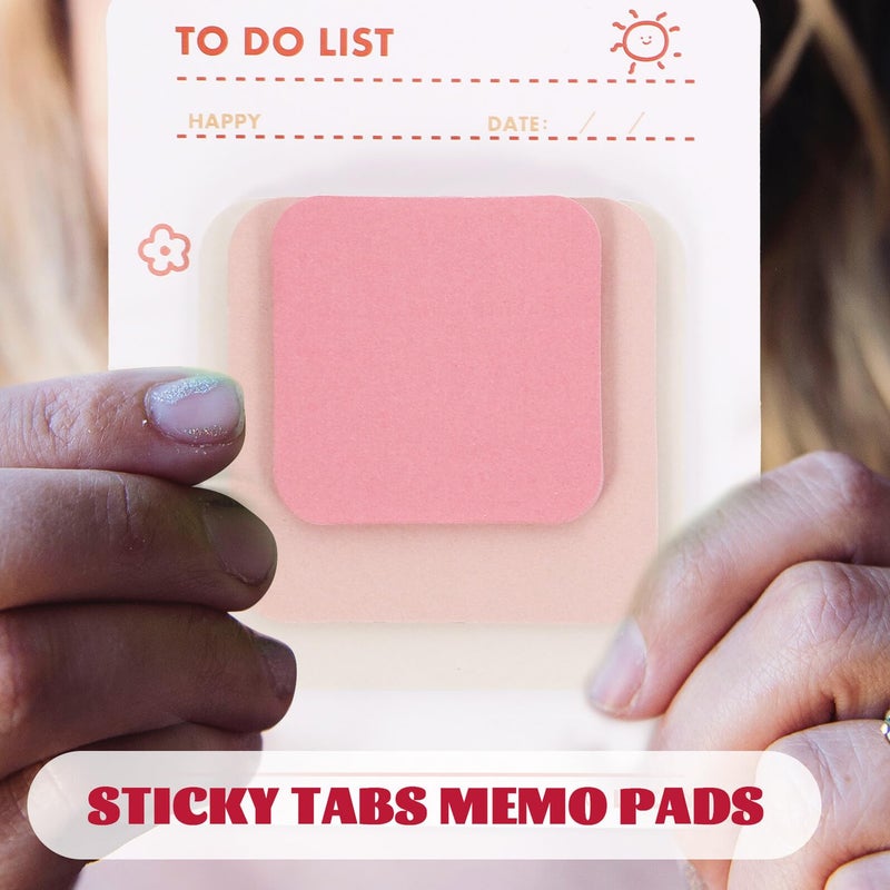 4 Colors Tearable Memo Tabs Adhesive Note Pads Compact Page Markers For School Office Organization - Image 4