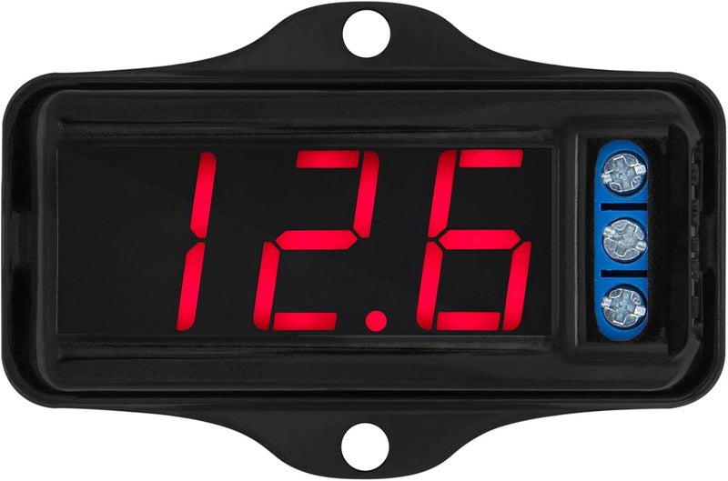Taramp's Automotive Digital Voltmeter VTR 1000 Black, Red LED Automotive Car Audio, Digital Display, Measure and Monitor Electrical Voltage of The Battery, Easy to Install - Image 3