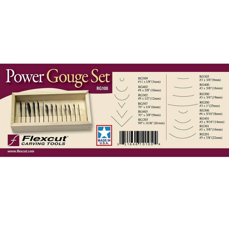 FLEXCUT RG100 Carving Tools Carving Kit Set of 12 Linocut Tools