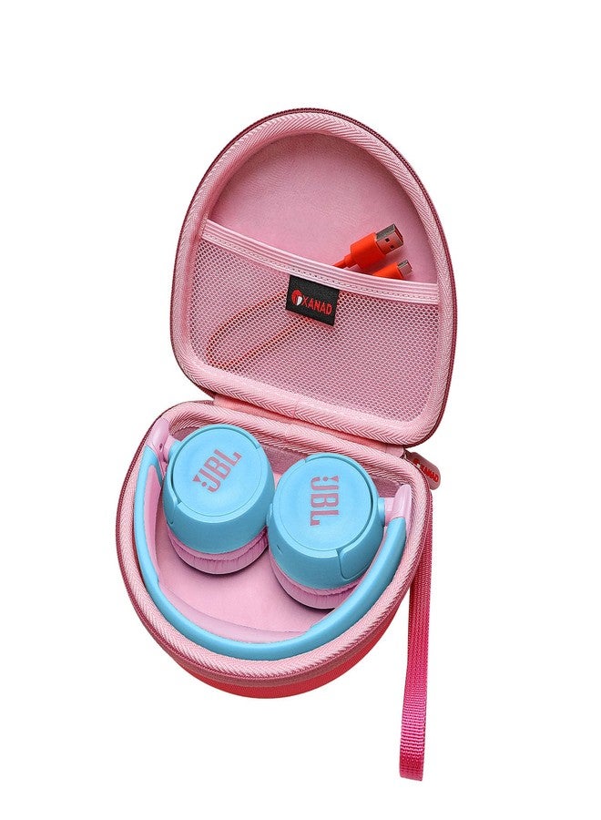 XANAD EVA Hard Case for JBL Junior 320BT / JR300BT / Jr310BT, Sony MDR-ZX110 / MDRZX110NC / MDR-ZX310AP On-Ear Headphones - Pink - Image 1