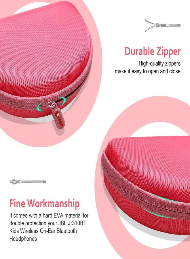 XANAD EVA Hard Case for JBL Junior 320BT / JR300BT / Jr310BT, Sony MDR-ZX110 / MDRZX110NC / MDR-ZX310AP On-Ear Headphones - Pink - Image 5