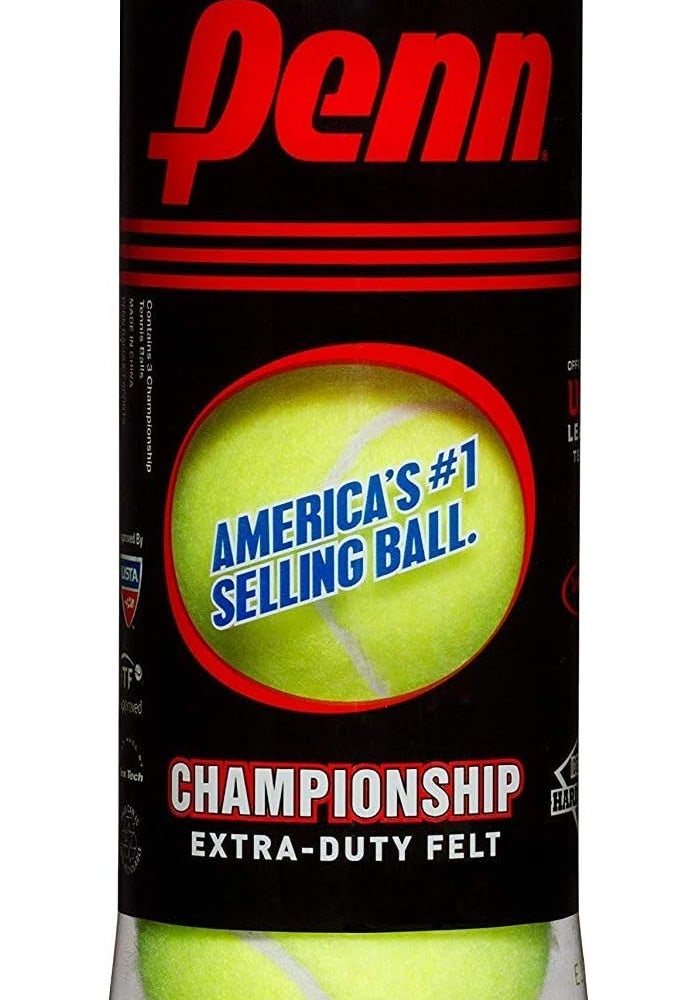 Penn Championship Extra Duty Felt Tennis Balls - 6 Cans, 18 Balls, Yellow