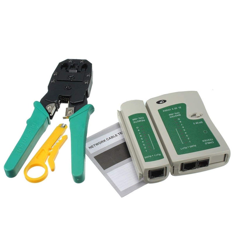 Storin Rj45 Rj11 Crimping Tool With Network Lan Cable Tester Combo Set, Battery_Powered, Color May Vary - Image 2
