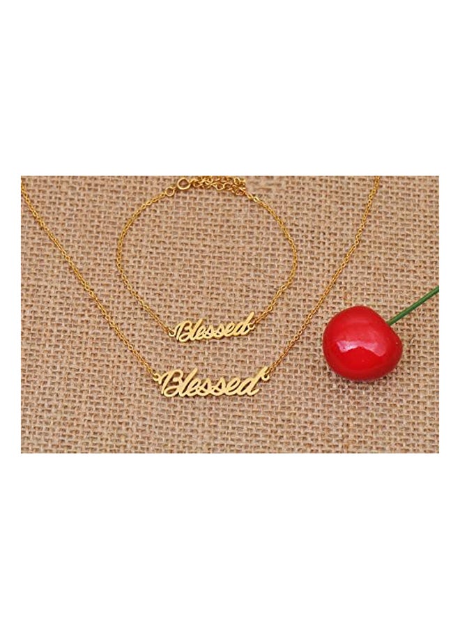 Generic - HUAN XUN I Love You Mom Daughter Necklace Sister Necklace 16" - Image 1