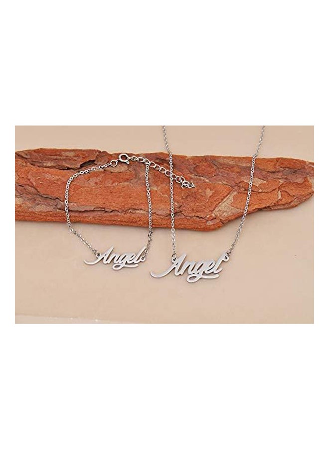 Generic - HUAN XUN I Love You Mom Daughter Necklace Sister Necklace 16" - Image 1
