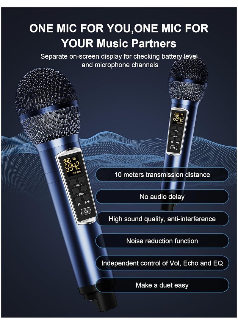 سمارت بيري مكبر صوت كاريوكي S39 Pro محمول لاسلكي يعمل بالبلوتوث وميكروفون مزدوج - Image 3