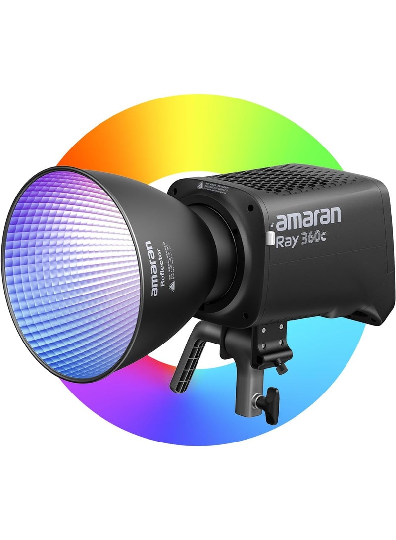 AMARAN Aputure Amaran Ray 360C RGB LED Monolight – 360W Full Color Studio Light, OmniColor Engine, 1800-20000K CCT+, CRI 95+, IP54, Bowens Mount, NFC & App Control, 12 FX Modes - Image 1