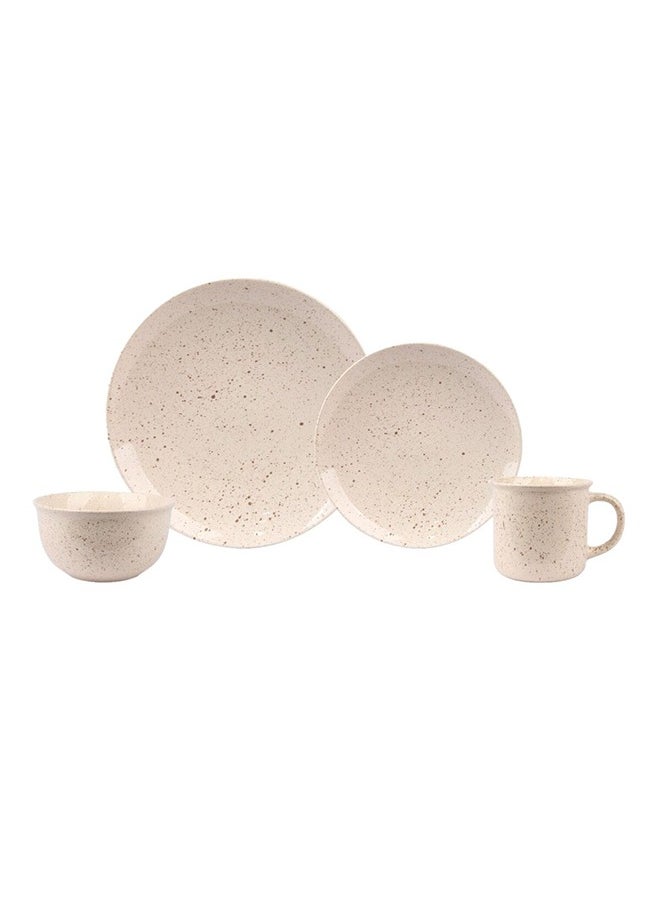 Bien Servi 16-Piece Elegant Design Dinner Set Beige 