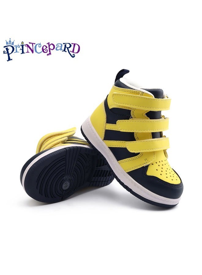 princepard Orthopedic Shoes for Toddlers,High Top Kids Corrective Boots with Arch & Ankle Support for Girls and Boys to Correct Foot Problems Yellow - Image 5