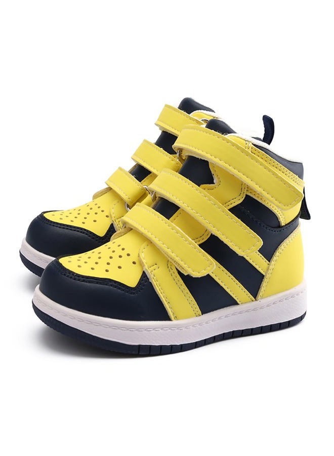 princepard Orthopedic Shoes for Toddlers,High Top Kids Corrective Boots with Arch & Ankle Support for Girls and Boys to Correct Foot Problems Yellow - Image 1