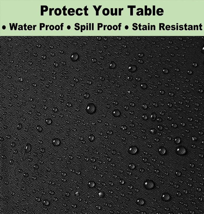 rebdng Plastic Black Tablecloths 3 Pack Disposable Table Covers 54 x 108 inch. Pitch Onyx Black Table Cloths for Parties Birthdays Weddings Anniversary BBQ Picnic  Fits 6 to 8 Foot Rectangle Tables - Image 4