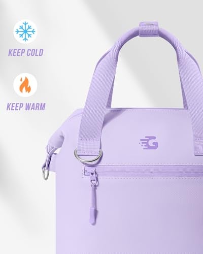 GLORIEROO Pastel Lunch Box Women | Insulated Waterproof Leakproof Lunch Bag Cooler | Adjustable Strap | BPA-Free - Image 4