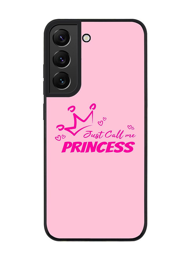 Stylizedd Rugged Black edge case for Samsung Galaxy S21 FE 5G Slim fit Soft Case Flexible Rubber Edges Anti Drop TPU Gel Thin Cover - Just call me princess - Image 1