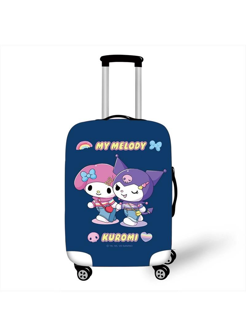 Y&D Kuromi Luggage Cover, Water-Washable Suitcase Cover, Spandex Elastic Luggage Protective Covers Travel Accessories Suitable for 18-32 Inch Trolley Case for Business Trip School Daily Using - Image 1