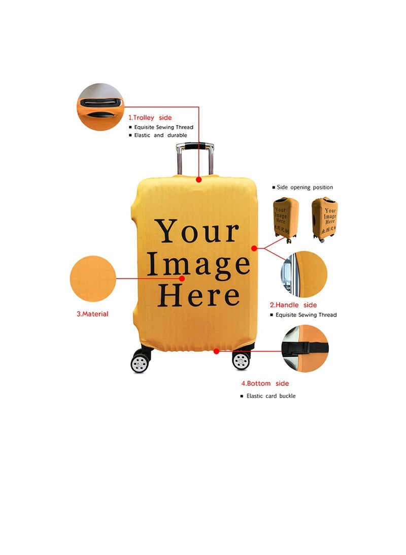 Y&D Kuromi Luggage Cover, Water-Washable Suitcase Cover, Spandex Elastic Luggage Protective Covers Travel Accessories Suitable for 18-32 Inch Trolley Case for Business Trip School Daily Using - Image 4