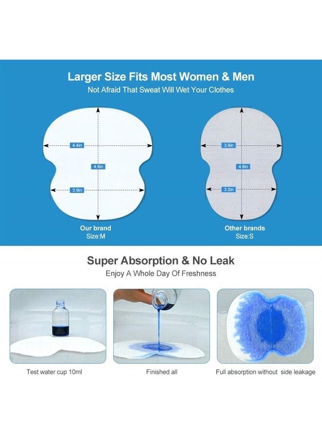 SmashBox Underarm Sweat Pads, Armpit Sweat Pads for Women and Men 【100 Packs】,Premium Sweat Shield Fight Hyperhidrosis,Disposable Underarm Pads for Sweating Women,Comfortable Unflavored, Non Visible 