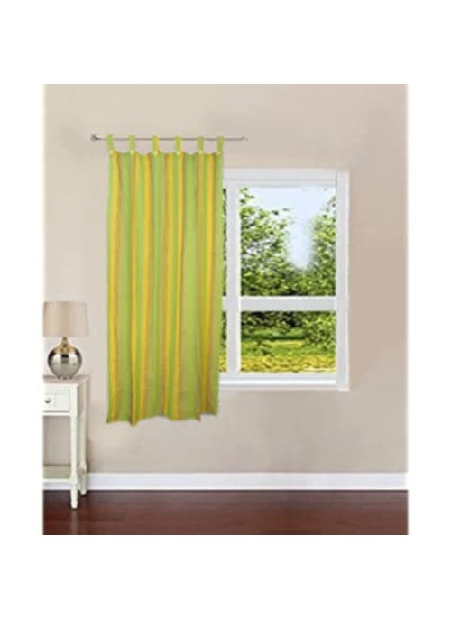nissi nissi Cotton Window Curtain || Yellow || Size : 4 x 5 feet || Pack of 1 