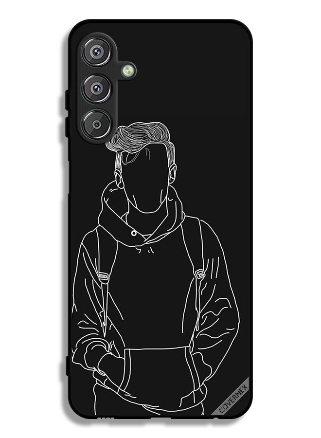 Covernex Samsung Galaxy M15 5G Protective Case Cover Sketch Of Jacket Boy - Image 1