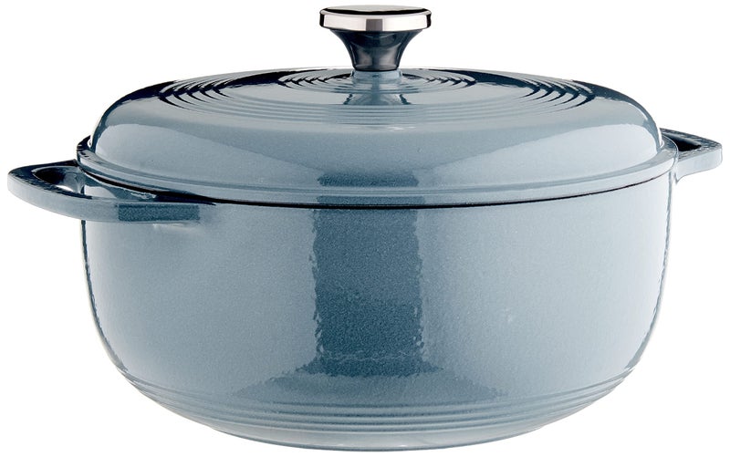 Lodge EC6D34 Enameled Dutch Oven 6 Qt Storm Blue