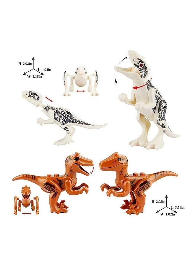 RollsTimi  8-Piece Mix and Match Magic Dinosaur Model Building Set Featuring Movable Jaws, Neck & Joints 3+ Years - Image 4