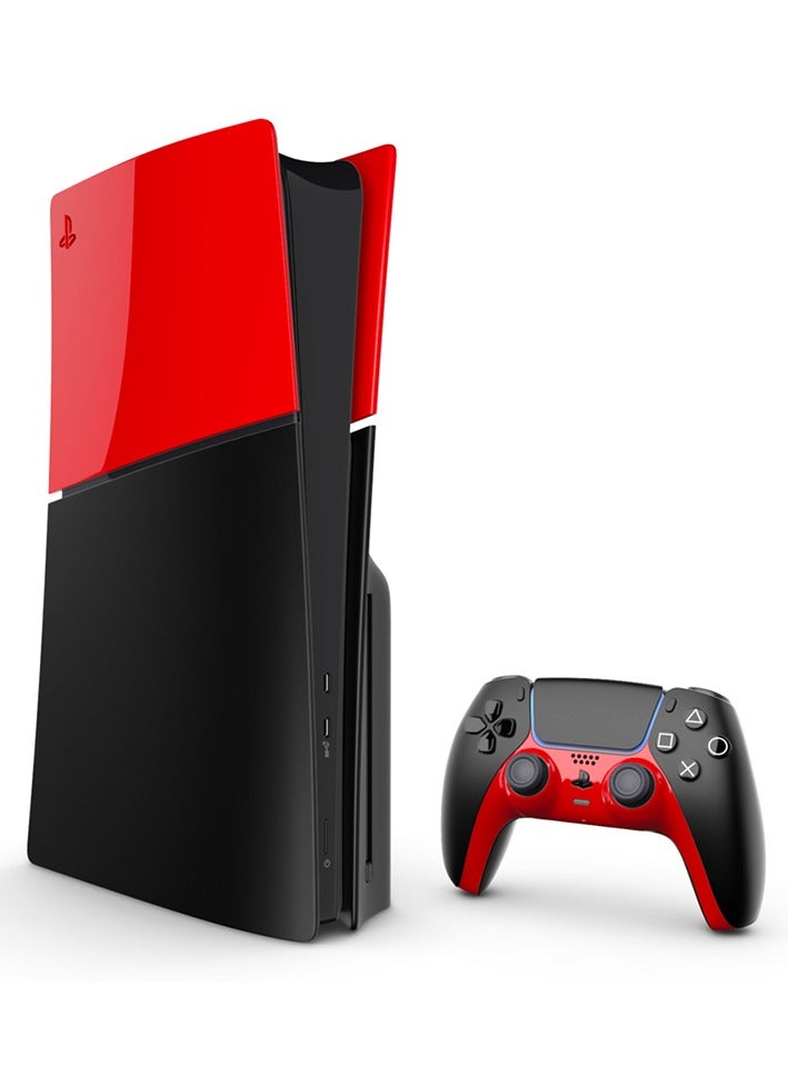 Craft MERLIN CUSTOMISED PLAYSTATION 5 SLIM DESIGN DISC EDITION 1TB SINGLE CONTROLLER REDPOOL NEW 2023 MODEL - Image 1