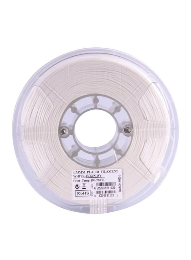 NIBEMINENT 3D Printing PLA Filament White/Clear 