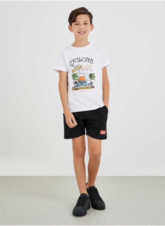 Styli Styli Boys Graphic Print Short Sleeve T-Shirt  - Image 2