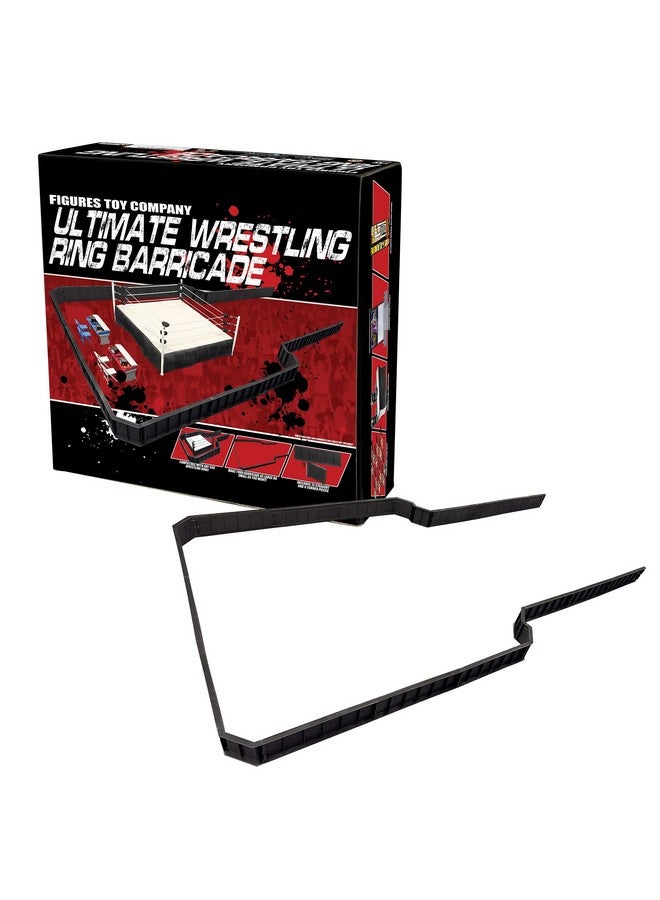 Figures Toy Company Ultimate Wrestling Ring Barricade Playset for Wrestling Action Figures - Image 1