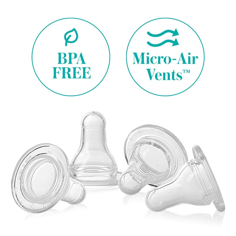 Evenflo 4 Pack Classic Silicone Nipple, Slow Flow - Image 2