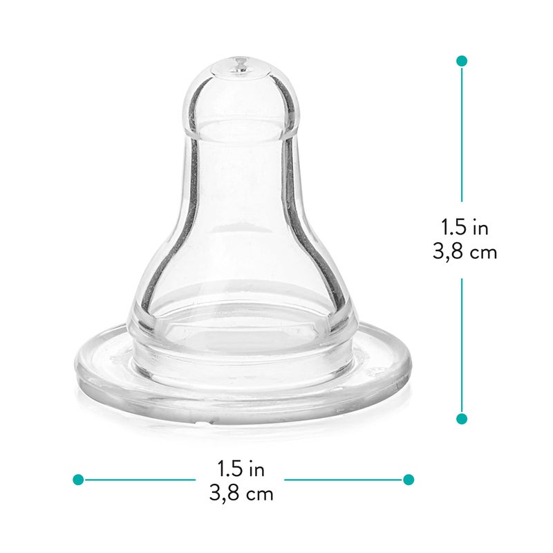 Evenflo 4 Pack Classic Silicone Nipple, Slow Flow - Image 4